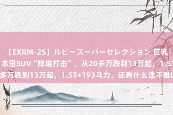 【EXRM-25】ルビースーパーセレクション 巨乳豊満4時間スペシャル 本田SUV“降维打击”，从20多万跌到13万起，1.5T+193马力，还看什么途不雅L？