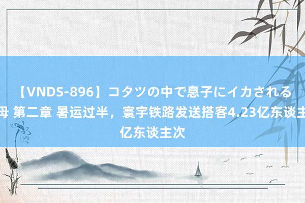 【VNDS-896】コタツの中で息子にイカされる義母 第二章 暑运过半，寰宇铁路发送搭客4.23亿东谈主次