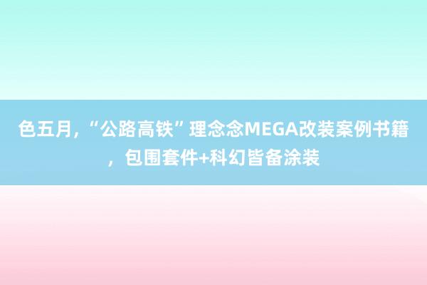 色五月， “公路高铁”理念念MEGA改装案例书籍，包围套件+科幻皆备涂装