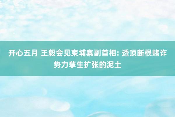 开心五月 王毅会见柬埔寨副首相: 透顶断根赌诈势力孳生扩张的泥土