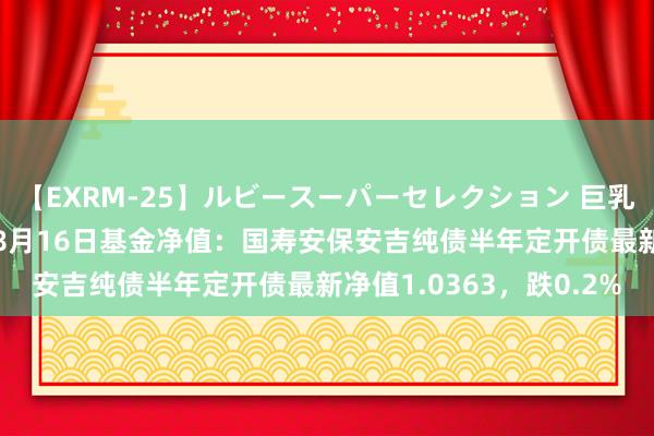 【EXRM-25】ルビースーパーセレクション 巨乳豊満4時間スペシャル 8月16日基金净值：国寿安保安吉纯债半年定开债最新净值1.0363，跌0.2%