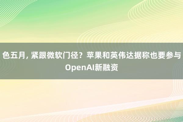 色五月， 紧跟微软门径？苹果和英伟达据称也要参与OpenAI新融资