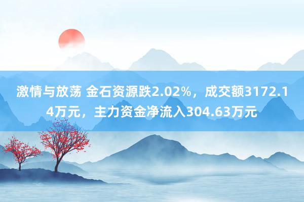 激情与放荡 金石资源跌2.02%，成交额3172.14万元，主力资金净流入304.63万元